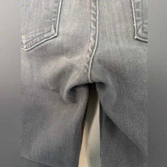 7 for All Mankind Jeans The Slim Cigarette Raw Hem GRAY SIZE 26 - Picture 9 of 16